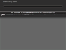 Tablet Screenshot of mamablog.com